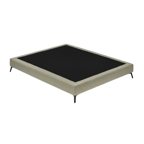 Cama Base Fixa de Madeira Estofada